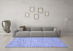 Machine Washable Abstract Blue Contemporary Rug in a Living Room, wshcon1879blu