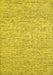 Machine Washable Abstract Yellow Contemporary Rug, wshcon1879yw