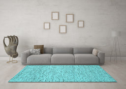 Machine Washable Abstract Light Blue Contemporary Rug in a Living Room, wshcon1879lblu