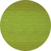 Square Abstract Green Contemporary Rug, con187grn