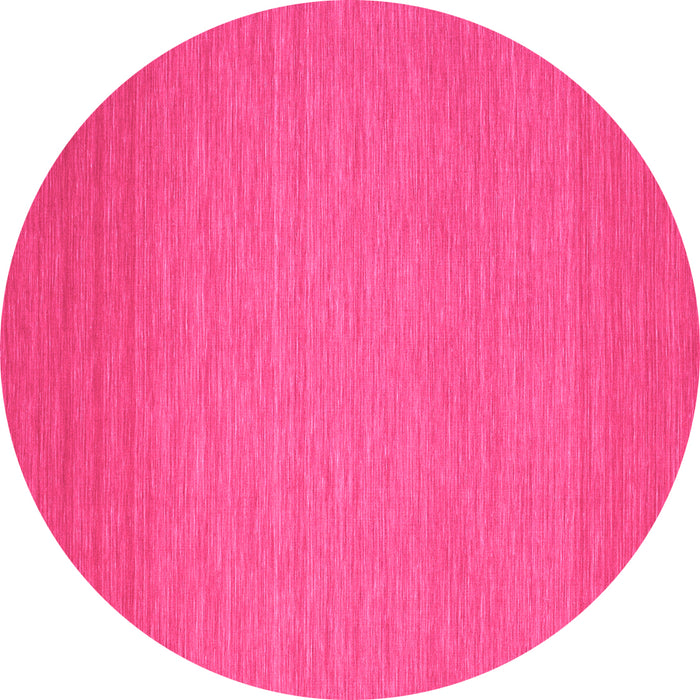 Round Abstract Pink Contemporary Rug, con187pnk