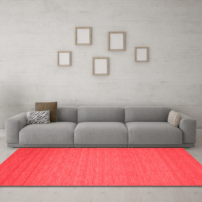Contemporary Red Washable Rugs