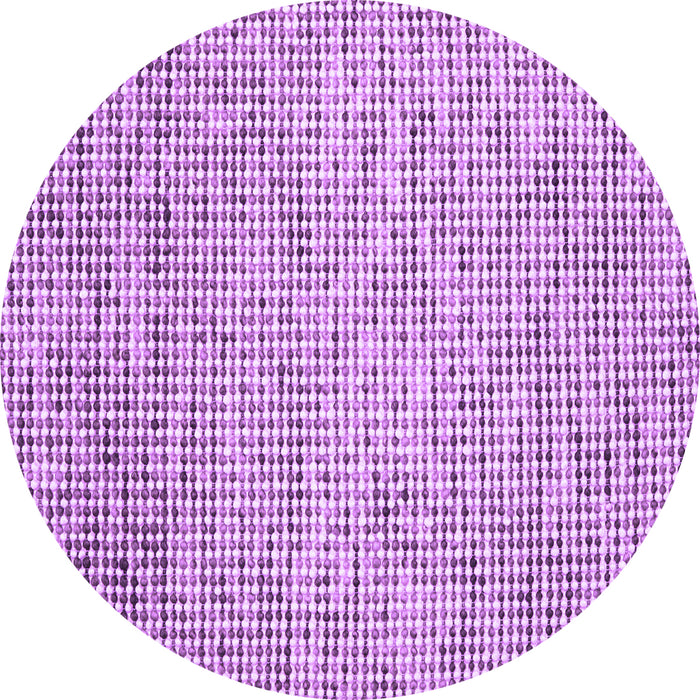 Round Machine Washable Abstract Purple Contemporary Area Rugs, wshcon1880pur
