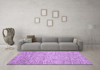 Machine Washable Abstract Purple Contemporary Rug, wshcon1880pur