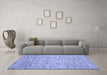 Machine Washable Abstract Blue Contemporary Rug in a Living Room, wshcon1880blu