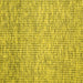 Square Abstract Yellow Contemporary Rug, con1880yw