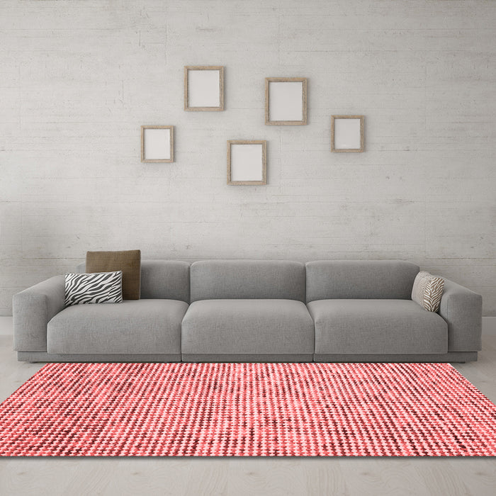 Contemporary Red Washable Rugs