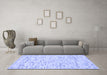 Machine Washable Abstract Blue Contemporary Rug in a Living Room, wshcon1881blu