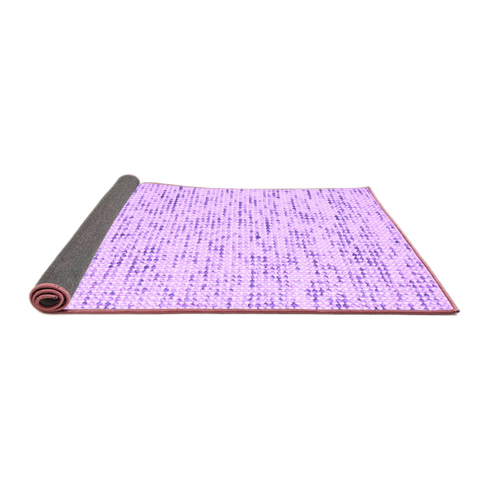 Sideview of Abstract Purple Contemporary Rug, con1881pur