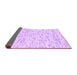 Sideview of Abstract Purple Contemporary Rug, con1881pur