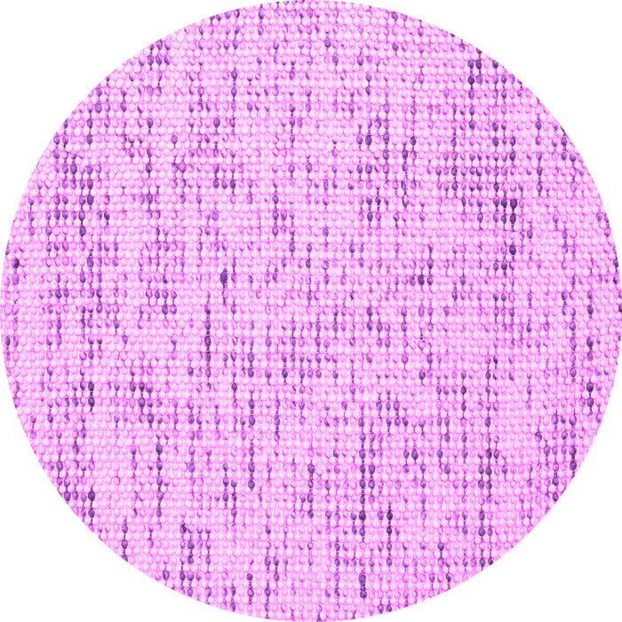 Round Abstract Pink Contemporary Rug, con1881pnk