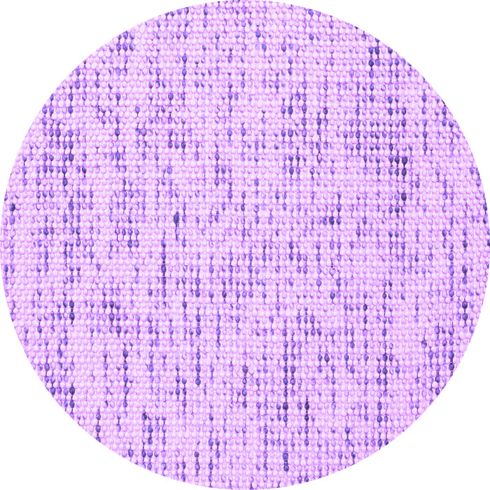 Round Machine Washable Abstract Purple Contemporary Area Rugs, wshcon1881pur