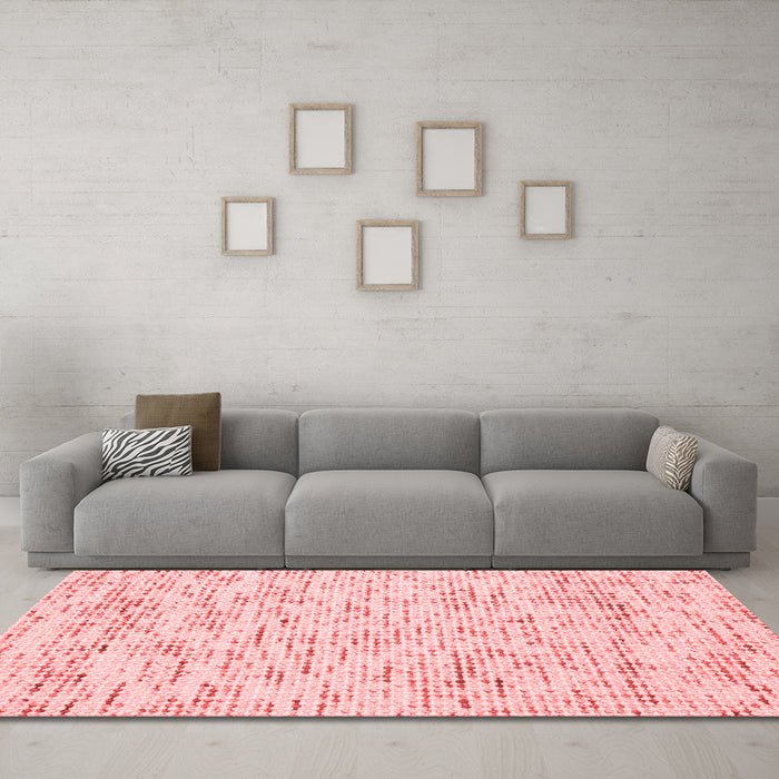 Contemporary Red Washable Rugs