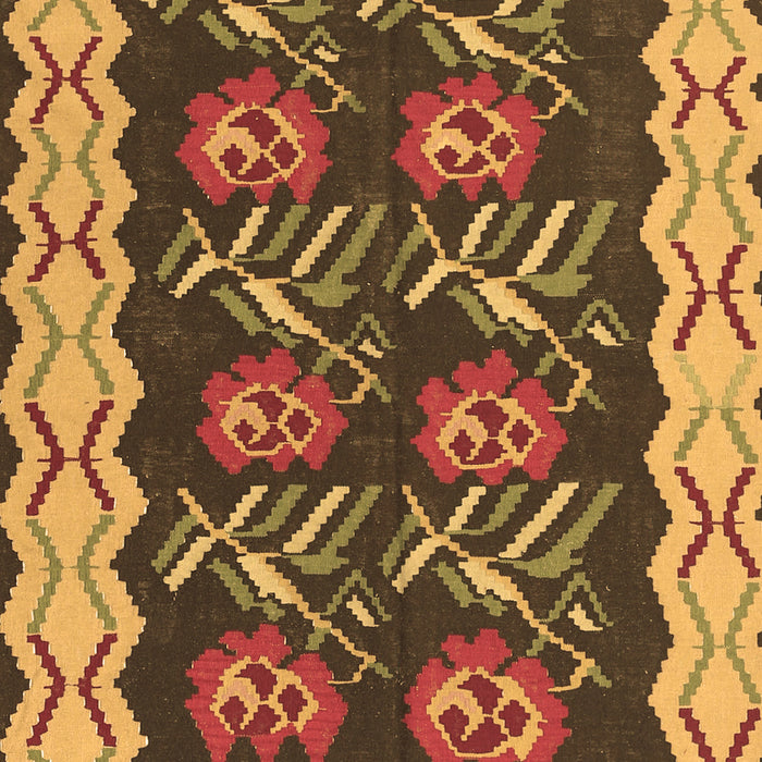 Abstract Brown Contemporary Rug, con1882brn