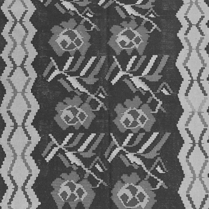 Abstract Gray Contemporary Rug, con1882gry