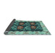 Sideview of Abstract Light Blue Contemporary Rug, con1882lblu