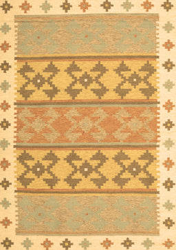 Abstract Brown Contemporary Rug, con1883brn