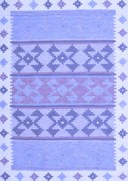 Abstract Blue Contemporary Rug, con1883blu