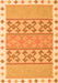 Serging Thickness of Machine Washable Abstract Orange Contemporary Area Rugs, wshcon1883org