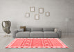 Contemporary Red Washable Rugs