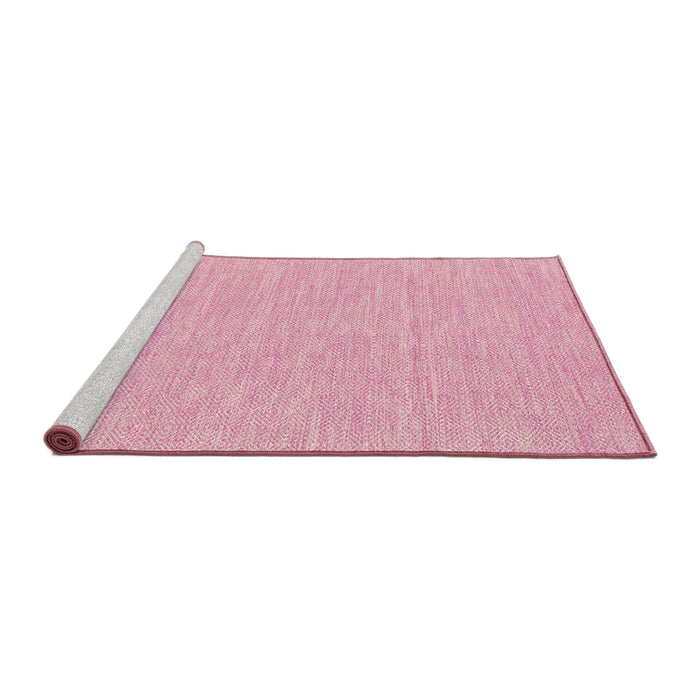 Serging Thickness of Machine Washable Contemporary Dark Hot Pink Rug, wshcon1884