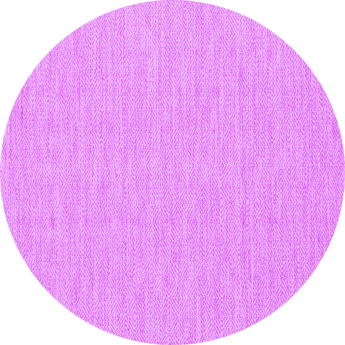 Round Machine Washable Abstract Purple Contemporary Area Rugs, wshcon1884pur