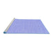 Sideview of Machine Washable Abstract Blue Contemporary Rug, wshcon1884blu