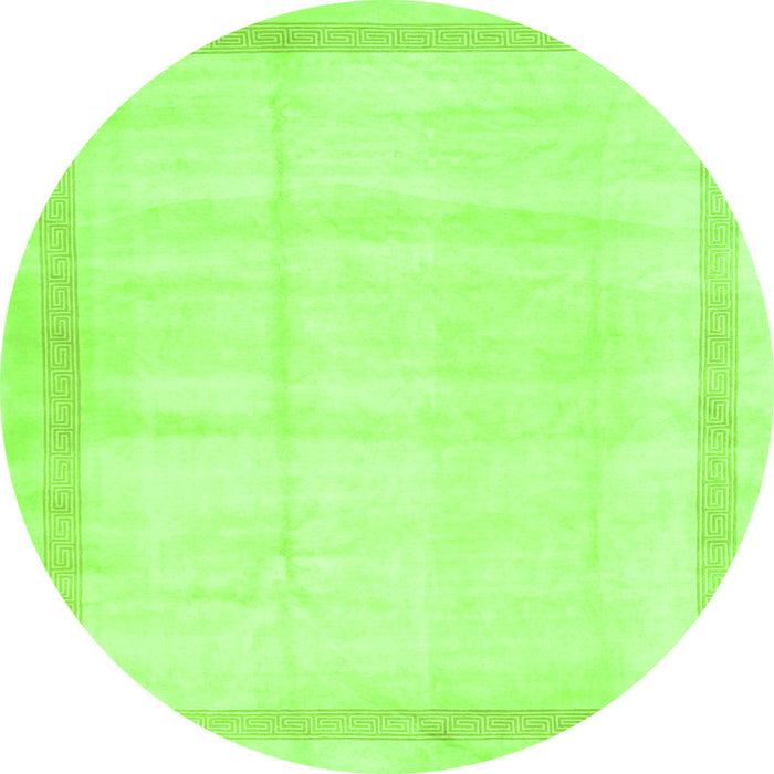 Machine Washable Solid Green Modern Area Rugs, wshcon1886grn
