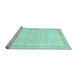 Sideview of Machine Washable Solid Light Blue Modern Rug, wshcon1886lblu