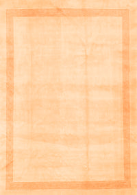 Solid Orange Modern Rug, con1886org