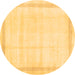 Round Solid Brown Modern Rug, con1886brn