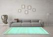 Machine Washable Solid Light Blue Modern Rug in a Living Room, wshcon1886lblu