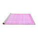 Sideview of Machine Washable Solid Purple Modern Area Rugs, wshcon1886pur