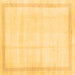 Square Solid Brown Modern Rug, con1886brn