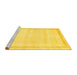 Sideview of Machine Washable Solid Yellow Modern Rug, wshcon1886yw