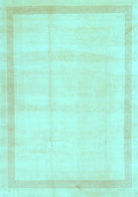 Solid Light Blue Modern Rug, con1886lblu