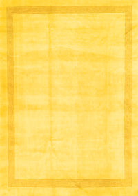 Solid Yellow Modern Rug, con1886yw