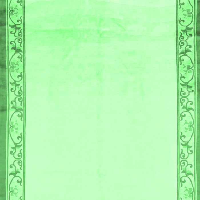 Solid Emerald Green Modern Rug, con1887emgrn