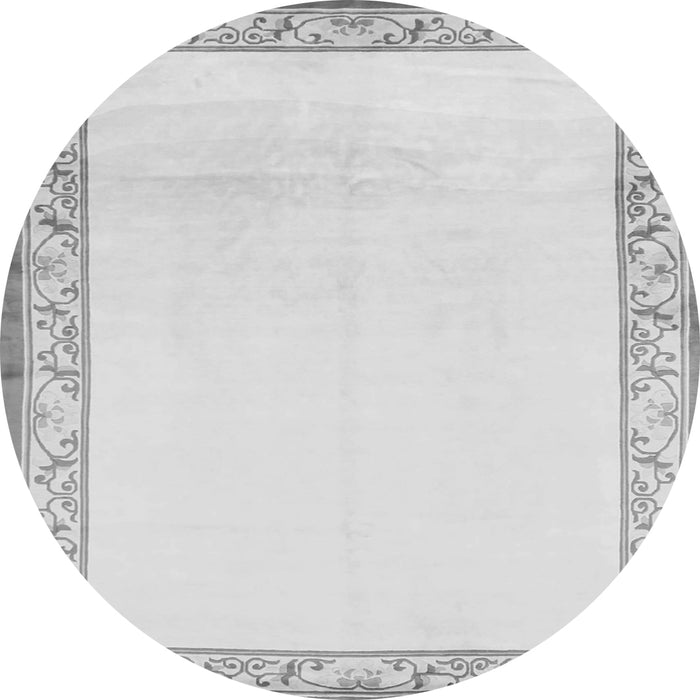 Square Solid Gray Modern Rug, con1887gry