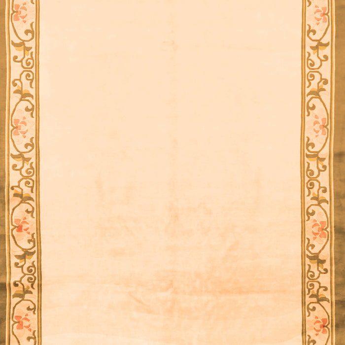 Serging Thickness of Machine Washable Solid Orange Modern Area Rugs, wshcon1887org