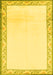 Machine Washable Solid Yellow Modern Rug, wshcon1887yw