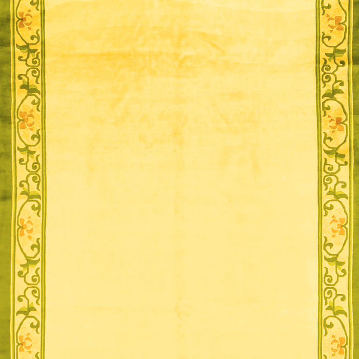 Solid Yellow Modern Rug, con1887yw