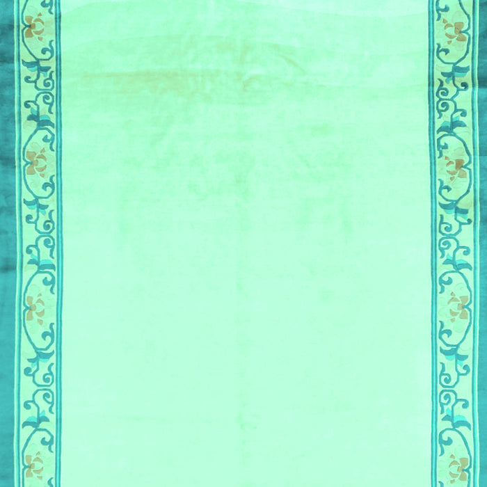 Solid Turquoise Modern Rug, con1887turq