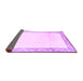 Sideview of Solid Purple Modern Rug, con1887pur