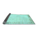 Sideview of Solid Light Blue Modern Rug, con1888lblu