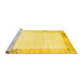 Sideview of Machine Washable Solid Yellow Modern Rug, wshcon1888yw