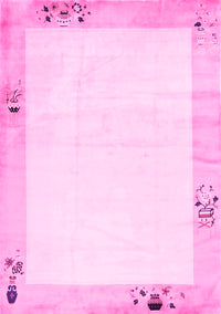 Solid Pink Modern Rug, con1888pnk