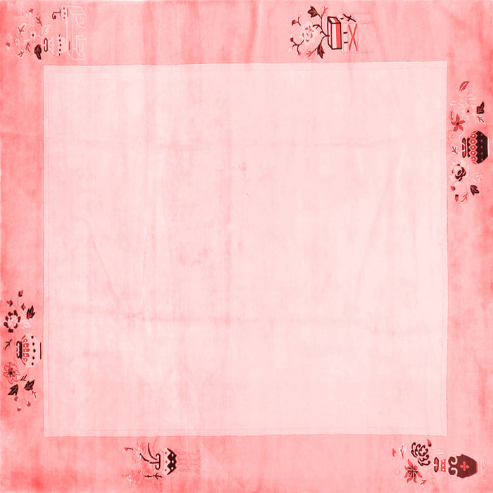 Solid Red Modern Rug, con1888red