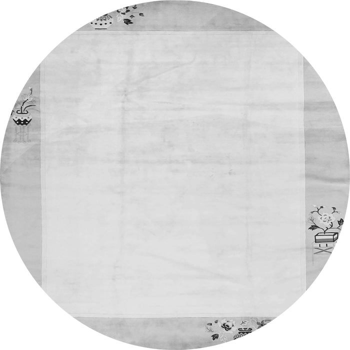 Square Solid Gray Modern Rug, con1888gry