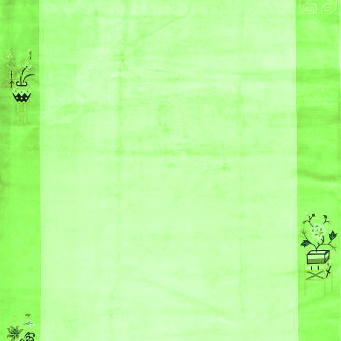 Solid Green Modern Rug, con1888grn